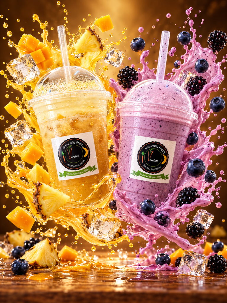 Zeroim Golden and Purple Fruit Drink Explosion